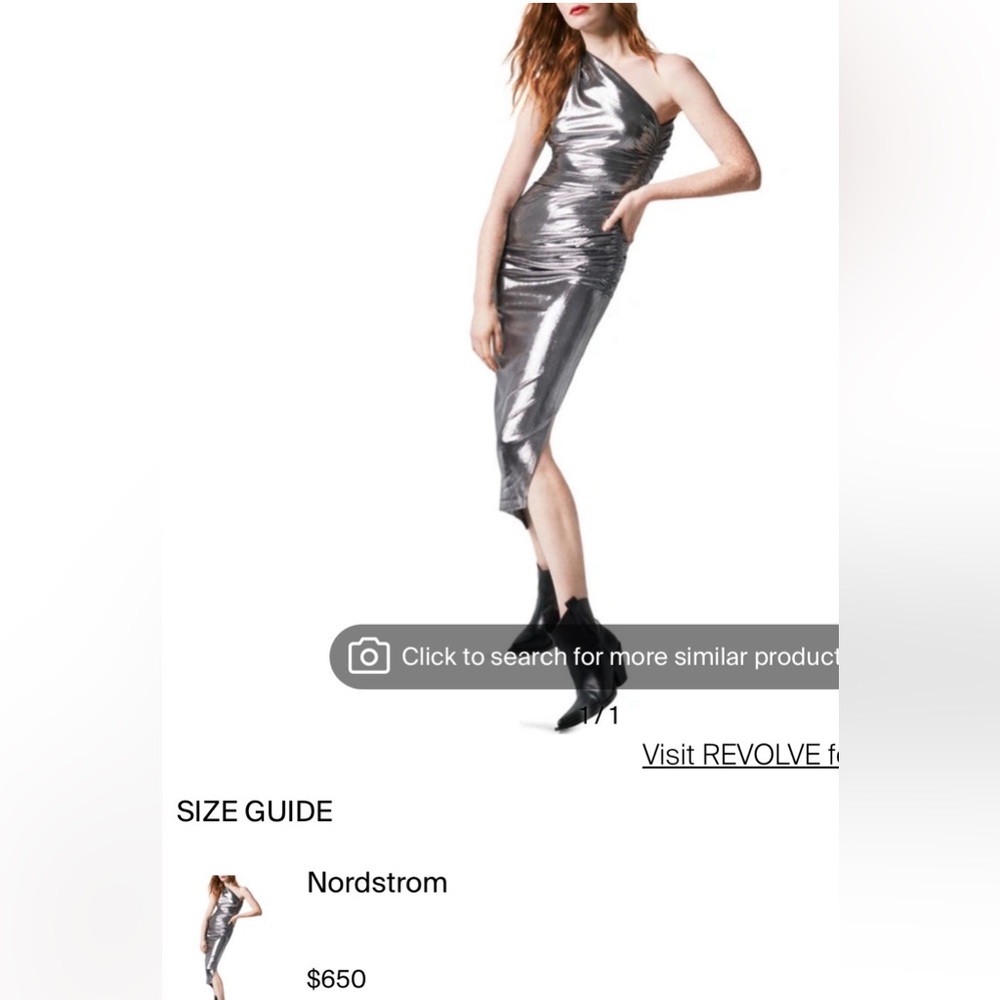 Smythe Metallic Asymmetrical Dress